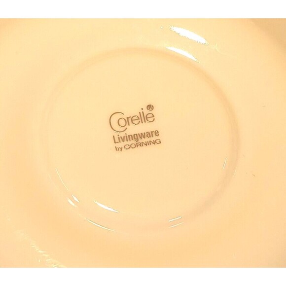 Corelle Livingware by Corning 6.25” Saucer - Lot of 6-  Snowflake Garland Blue - Picture 5 of 5